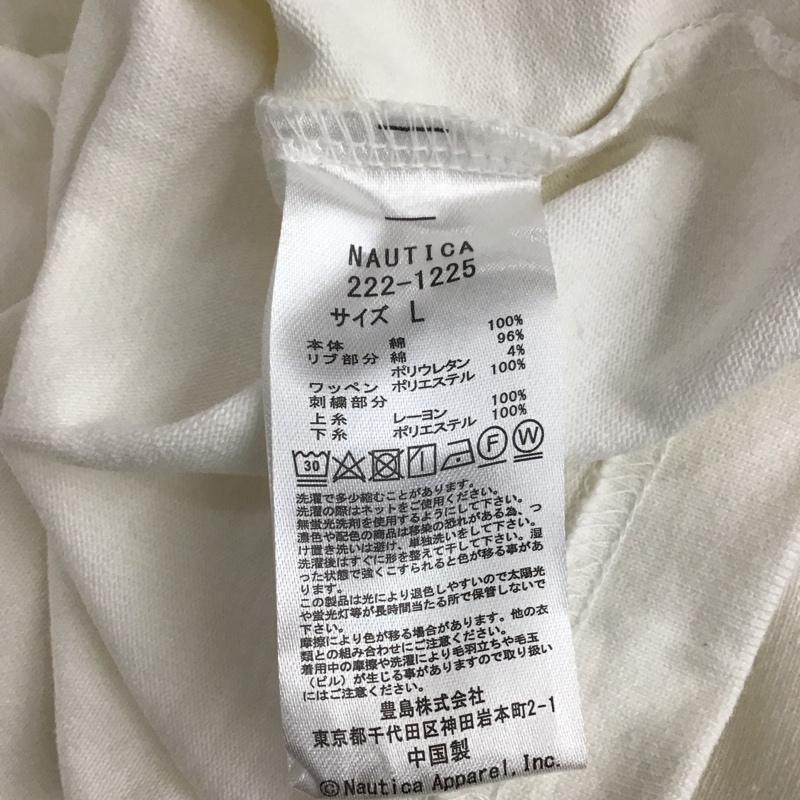 ノーティカ NAUTICA Tシャツ 半袖 半袖カットソー プリントTシャツ クルーネックカットソー S ロゴ、文字 白 / ホワイト / white メンズ USED 古着 中古 10159616