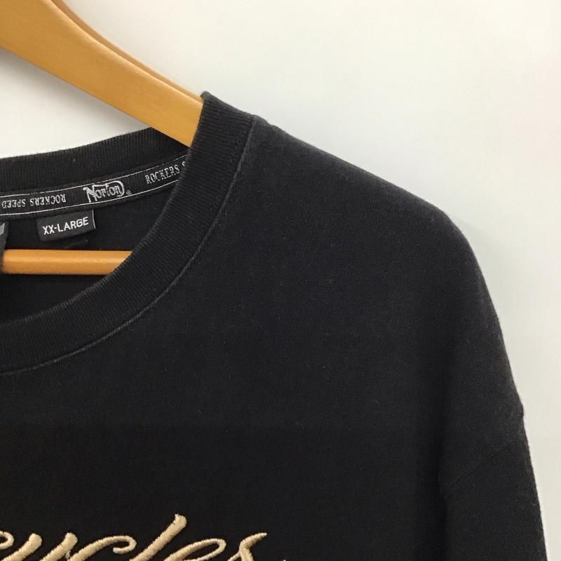 ノートン Norton Tシャツ 半袖 半袖カットソー プリントTシャツ クルーネックカットソー XXL ロゴ、文字 黒 / ブラック / black メンズ USED 古着 中古 10159617