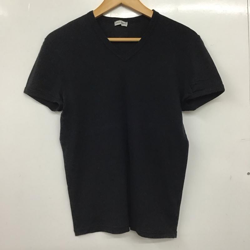 ドルチェアンドガッバーナ DOLCE&GABBANA Tシャツ 半袖 半袖カットソー 無地Tシャツ Vネックカットソー 3 無地 黒 / ブラック / black メンズ USED 古着 中古 10159620
