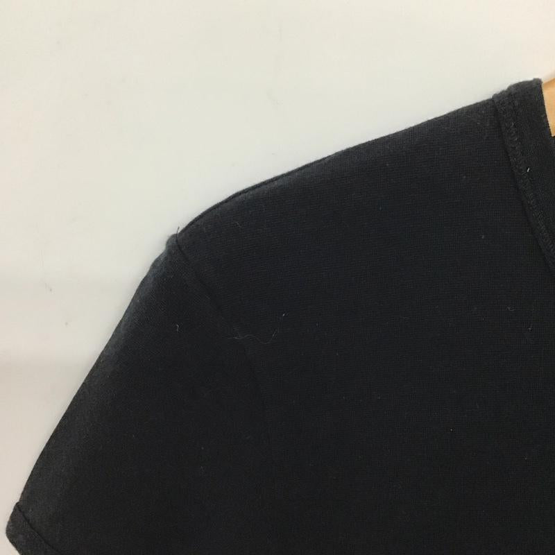 ドルチェアンドガッバーナ DOLCE&GABBANA Tシャツ 半袖 半袖カットソー 無地Tシャツ Vネックカットソー 3 無地 黒 / ブラック / black メンズ USED 古着 中古 10159620