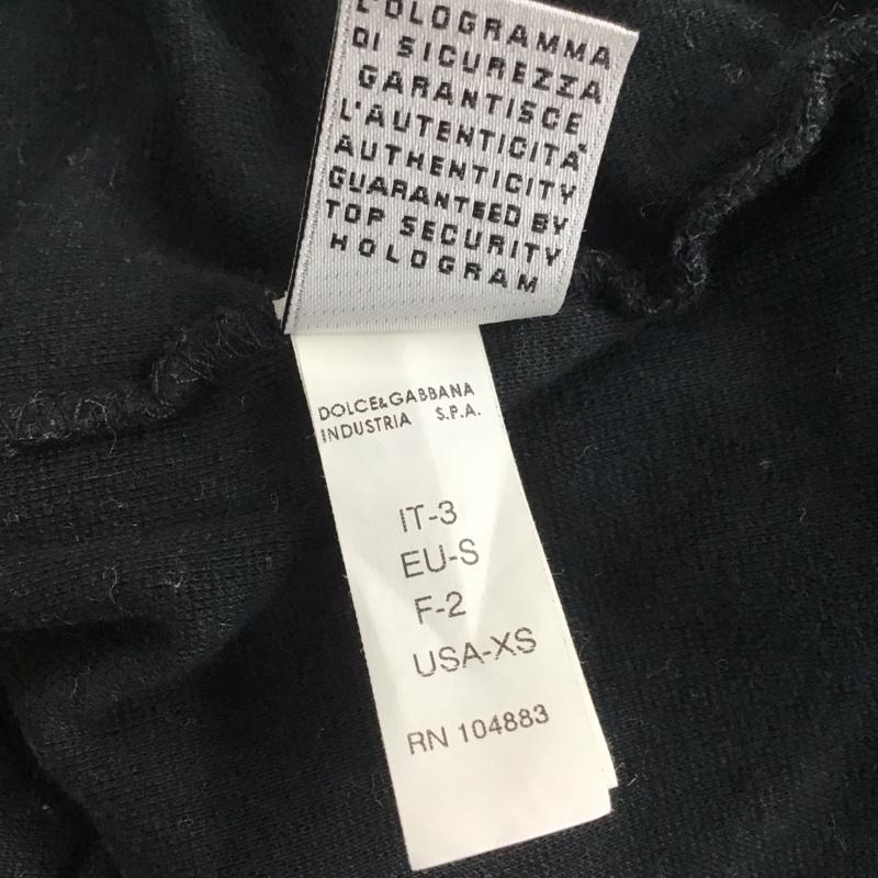 ドルチェアンドガッバーナ DOLCE&GABBANA Tシャツ 半袖 半袖カットソー 無地Tシャツ Vネックカットソー 3 無地 黒 / ブラック / black メンズ USED 古着 中古 10159620