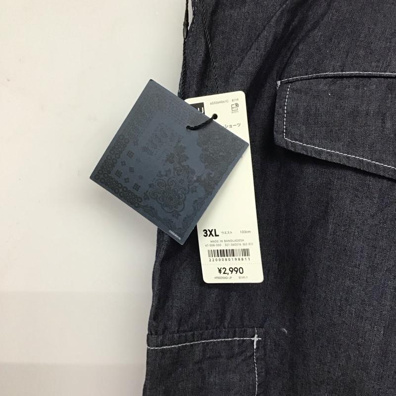 ジーユー GU パンツ ショートパンツ ショートパンツ ハーフパンツ カジュアルパンツ 無地 青 / ブルー / blue メンズ USED 古着 中古 10159621