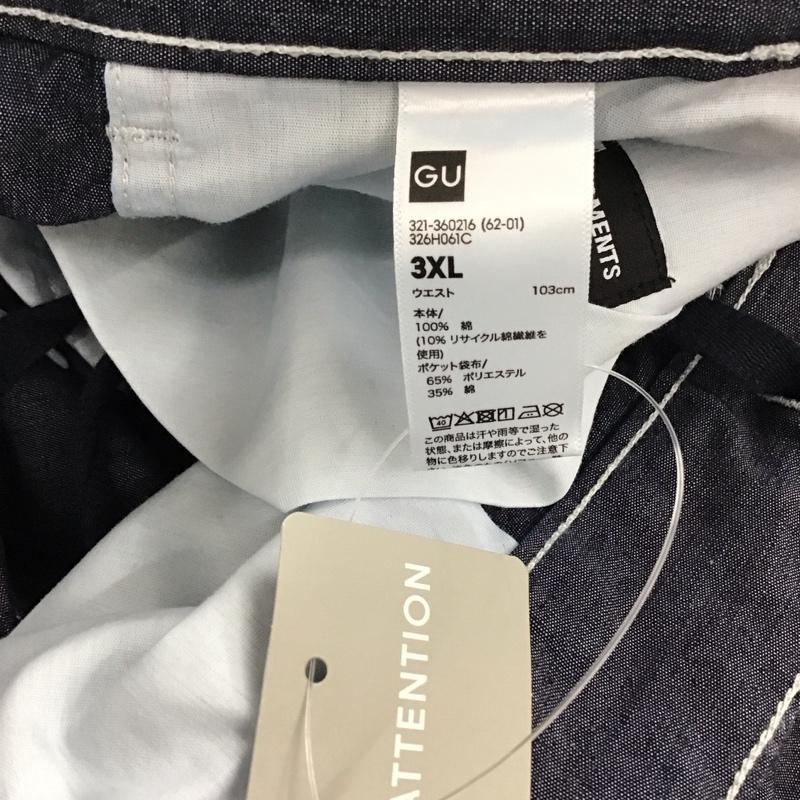 ジーユー GU パンツ ショートパンツ ショートパンツ ハーフパンツ カジュアルパンツ 無地 青 / ブルー / blue メンズ USED 古着 中古 10159621