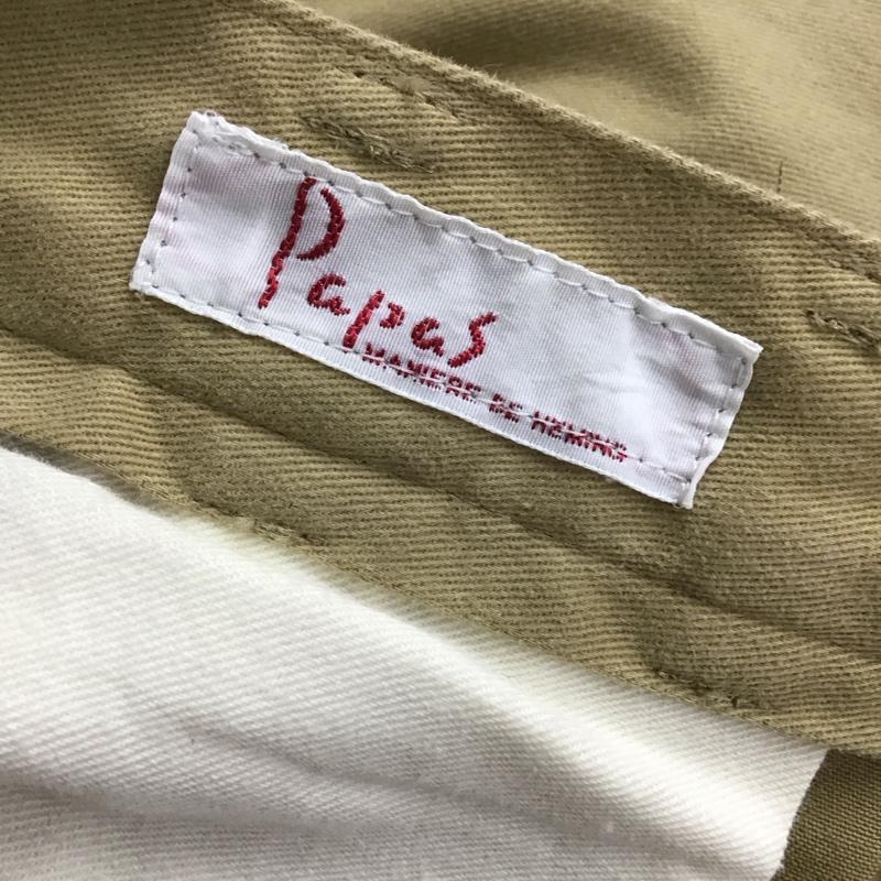 パパス PAPAS パンツ チノパン チノパン ワイドパンツ カジュアルパンツ L 無地 ベージュ / ベージュ / beige メンズ USED 古着 中古 10159624