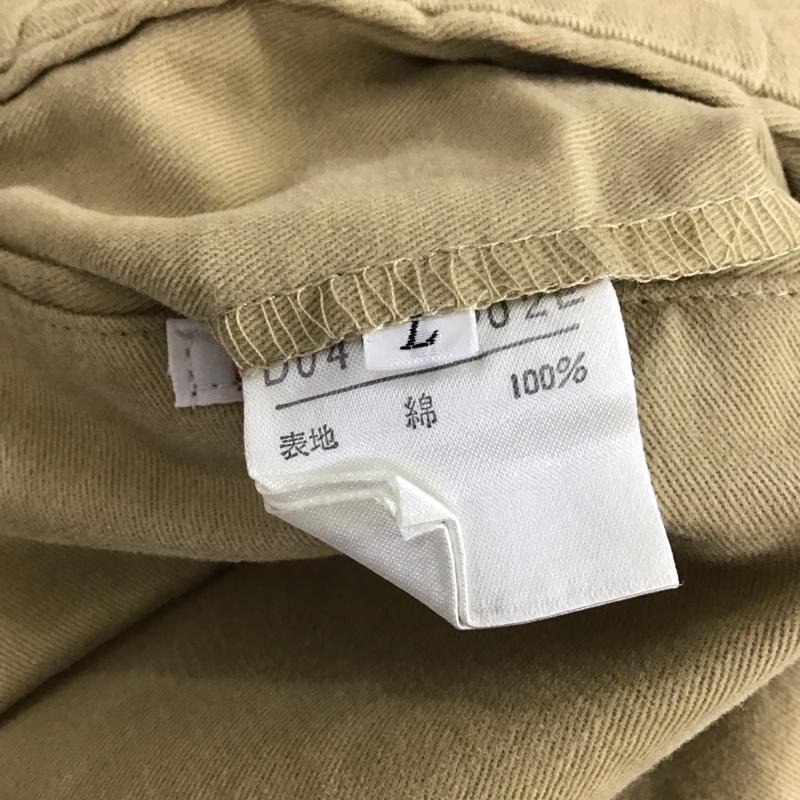 パパス PAPAS パンツ チノパン チノパン ワイドパンツ カジュアルパンツ L 無地 ベージュ / ベージュ / beige メンズ USED 古着 中古 10159624