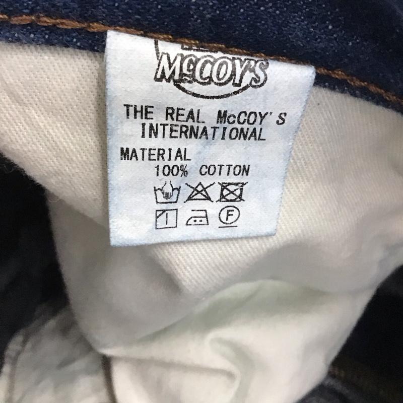 ジョーマッコイ JOE McCOY パンツ デニム、ジーンズ デニムパンツ ワイドパンツ カジュアルパンツ 36インチ 無地 インディゴ / インディゴ / Indigo メンズ USED 古着 中古 10159626