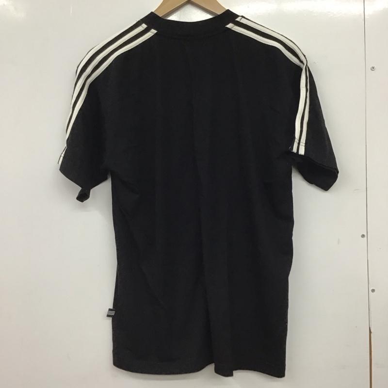 アディダス adidas Tシャツ 半袖 半袖カットソー プリントTシャツ クルーネックカットソー L ロゴ、文字 黒 / ブラック / black メンズ USED 古着 中古 10159632