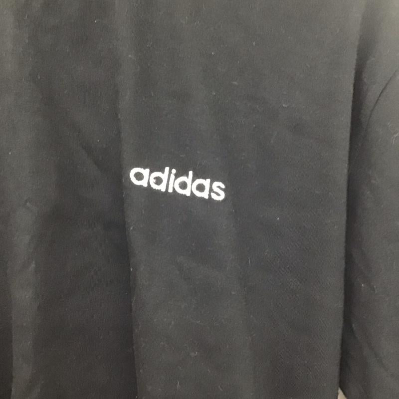 アディダス adidas Tシャツ 半袖 半袖カットソー プリントTシャツ クルーネックカットソー L ロゴ、文字 黒 / ブラック / black メンズ USED 古着 中古 10159632
