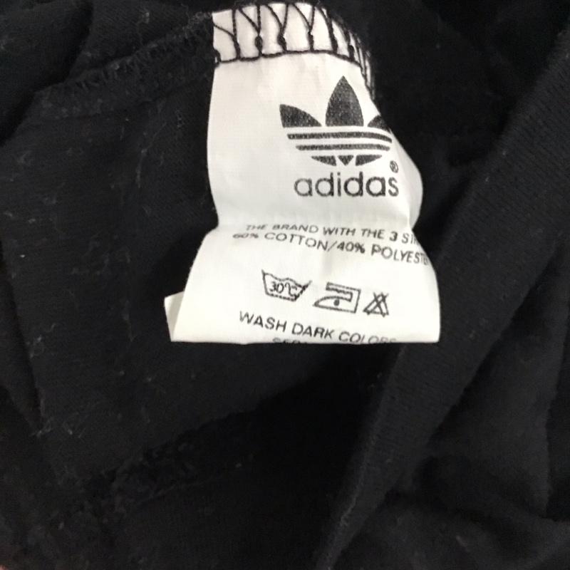 アディダス adidas Tシャツ 半袖 半袖カットソー プリントTシャツ クルーネックカットソー L ロゴ、文字 黒 / ブラック / black メンズ USED 古着 中古 10159632