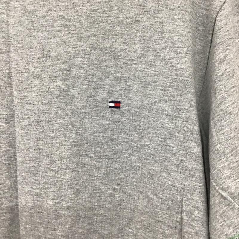 トミーヒルフィガー TOMMY HILFIGER Tシャツ 半袖 半袖カットソー プリントTシャツ クルーネックカットソー L ロゴ、文字 灰 / グレー / gray メンズ USED 古着 中古 10159633