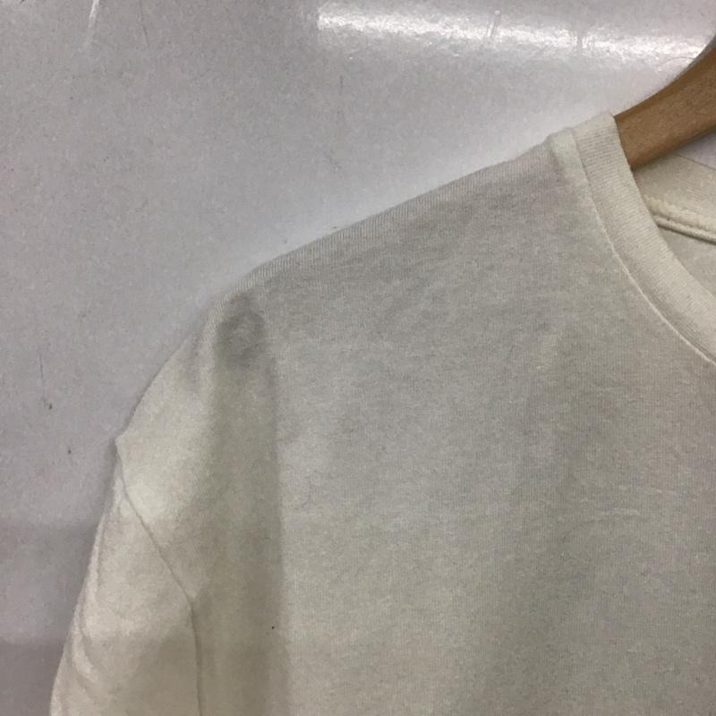 グラミチ GRAMICCI Tシャツ 半袖 半袖カットソー プリントTシャツ クルーネックカットソー L ロゴ、文字 白 / ホワイト / white メンズ USED 古着 中古 10159635