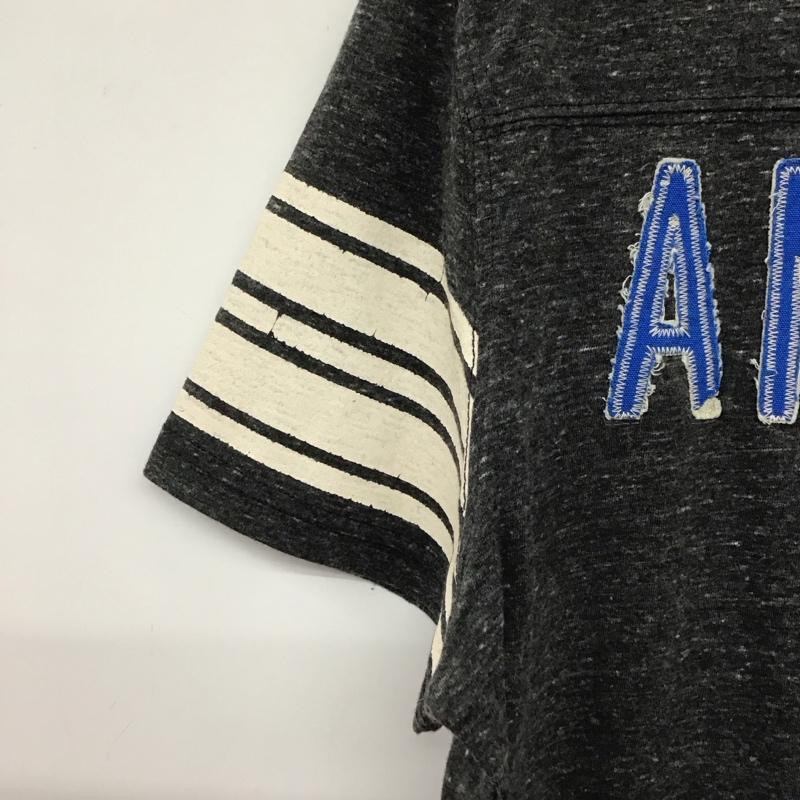 アメリカンイーグル AMERICANEAGLE Tシャツ 半袖 半袖カットソー プリントTシャツ クルーネックカットソー M ロゴ、文字 ダークグレー / ダークグレー / メンズ USED 古着 中古 10159637