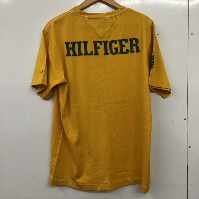 トミーヒルフィガー TOMMY HILFIGER Tシャツ 半袖 半袖カットソー プリントTシャツ クルーネックカットソー ロゴ、文字 黄 / イエロー / yellow メンズ USED 古着 中古 10159638