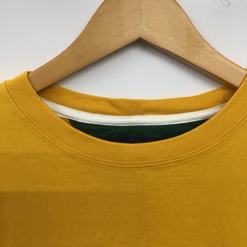 トミーヒルフィガー TOMMY HILFIGER Tシャツ 半袖 半袖カットソー プリントTシャツ クルーネックカットソー ロゴ、文字 黄 / イエロー / yellow メンズ USED 古着 中古 10159638