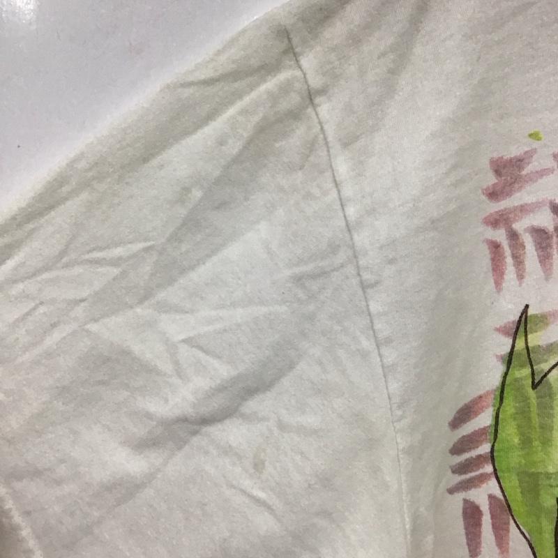 ステューシー STUSSY Tシャツ 半袖 半袖カットソー プリントTシャツ クルーネックカットソー プリント 白 / ホワイト / white メンズ USED 古着 中古 10159642
