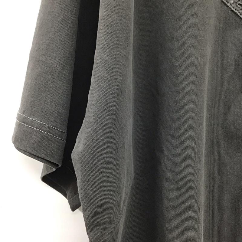 ノーティカ NAUTICA Tシャツ 半袖 半袖カットソー プリントTシャツ クルーネックカットソー L ロゴ、文字 ダークグレー / ダークグレー / メンズ USED 古着 中古 10159643