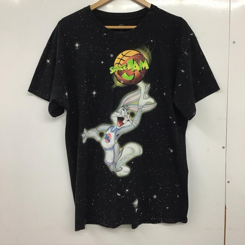 古着 USED Tシャツ 半袖 半袖カットソー プリントTシャツ クルーネックカットソー L ロゴ、文字 黒 / ブラック / black メンズ USED 古着 中古 10159644