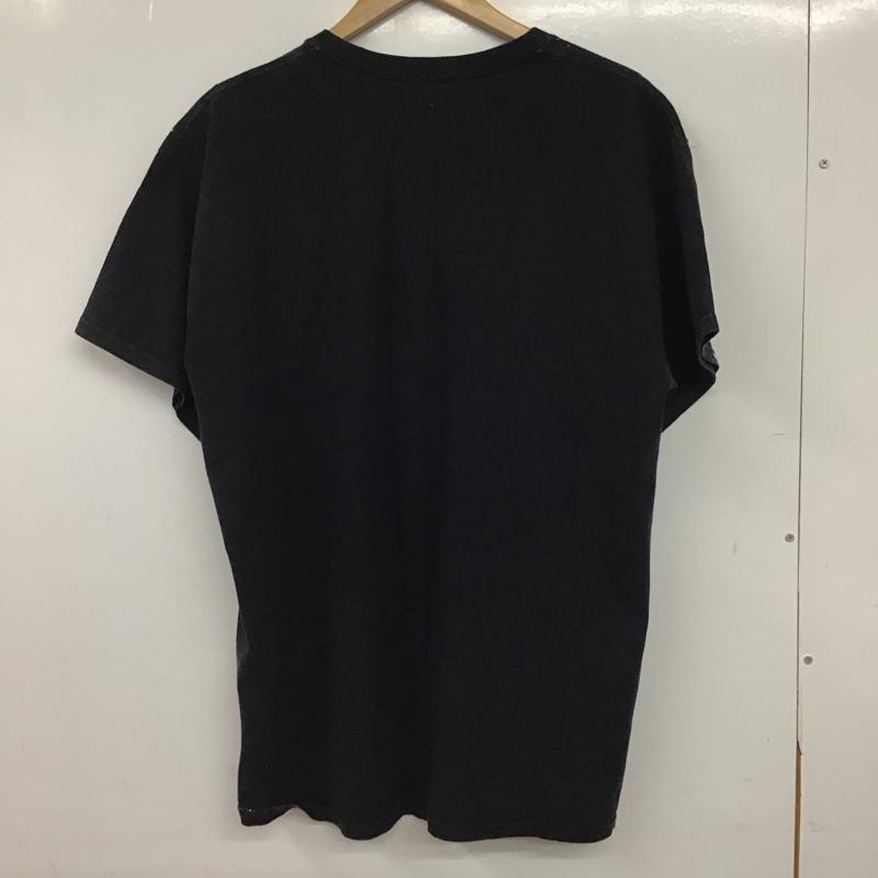 古着 USED Tシャツ 半袖 半袖カットソー プリントTシャツ クルーネックカットソー L ロゴ、文字 黒 / ブラック / black メンズ USED 古着 中古 10159644