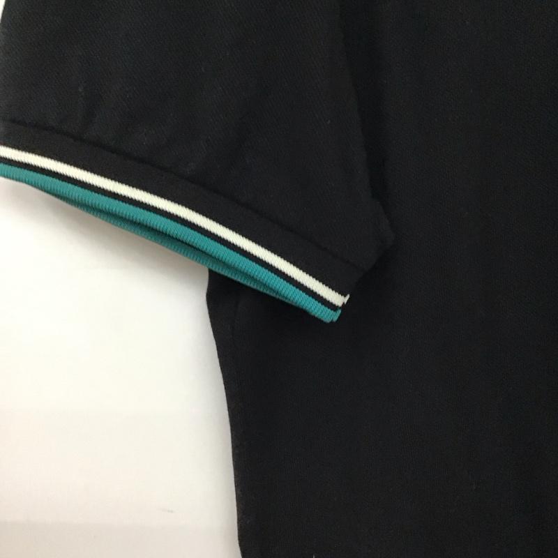 フレッドペリー FRED PERRY ポロシャツ 半袖 半袖ポロシャツ カラーシャツ 半袖カットソー XL ロゴ、文字 黒 / ブラック / black メンズ USED 古着 中古 10159645