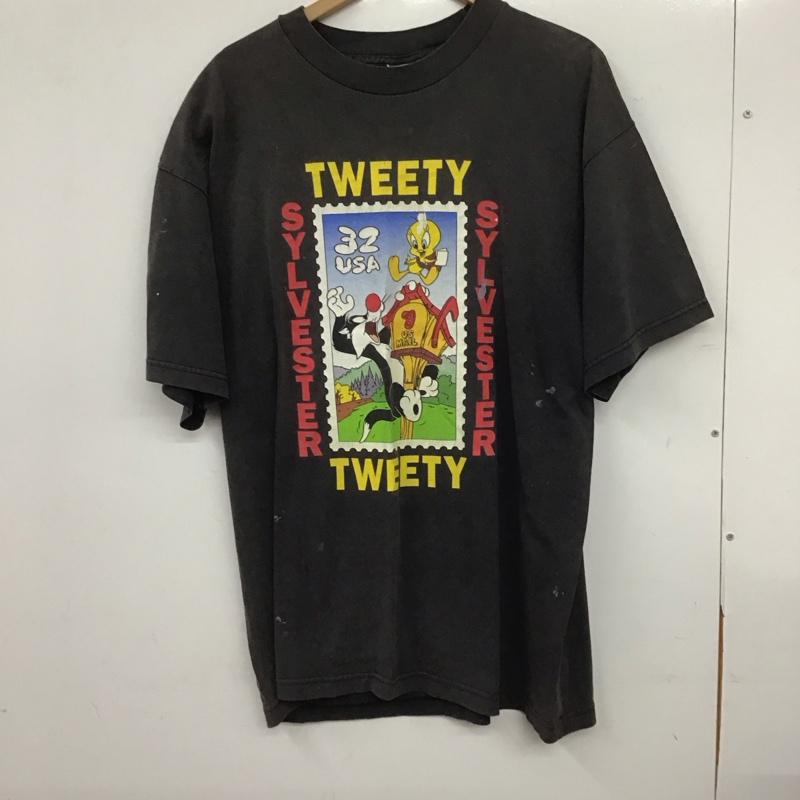 古着 USED Tシャツ 半袖 半袖カットソー プリントTシャツ クルーネックカットソー L プリント ダークグレー / ダークグレー / メンズ USED 古着 中古 10159647