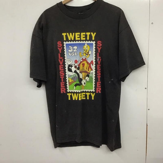 古着 USED Tシャツ 半袖 半袖カットソー プリントTシャツ クルーネックカットソー L プリント ダークグレー / ダークグレー / メンズ USED 古着 中古 10159647