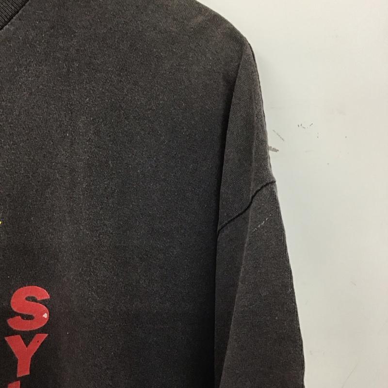 古着 USED Tシャツ 半袖 半袖カットソー プリントTシャツ クルーネックカットソー L プリント ダークグレー / ダークグレー / メンズ USED 古着 中古 10159647
