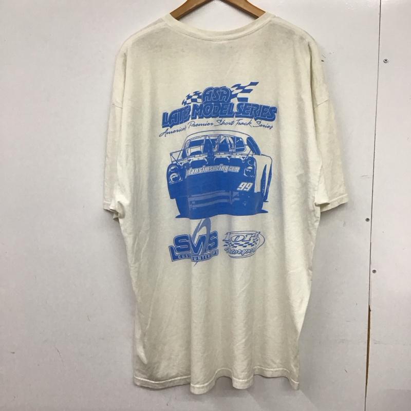 ギルダン GILDAN Tシャツ 半袖 半袖カットソー プリントTシャツ クルーネックカットソー XXL プリント アイボリー / アイボリー / メンズ USED 古着 中古 10159648