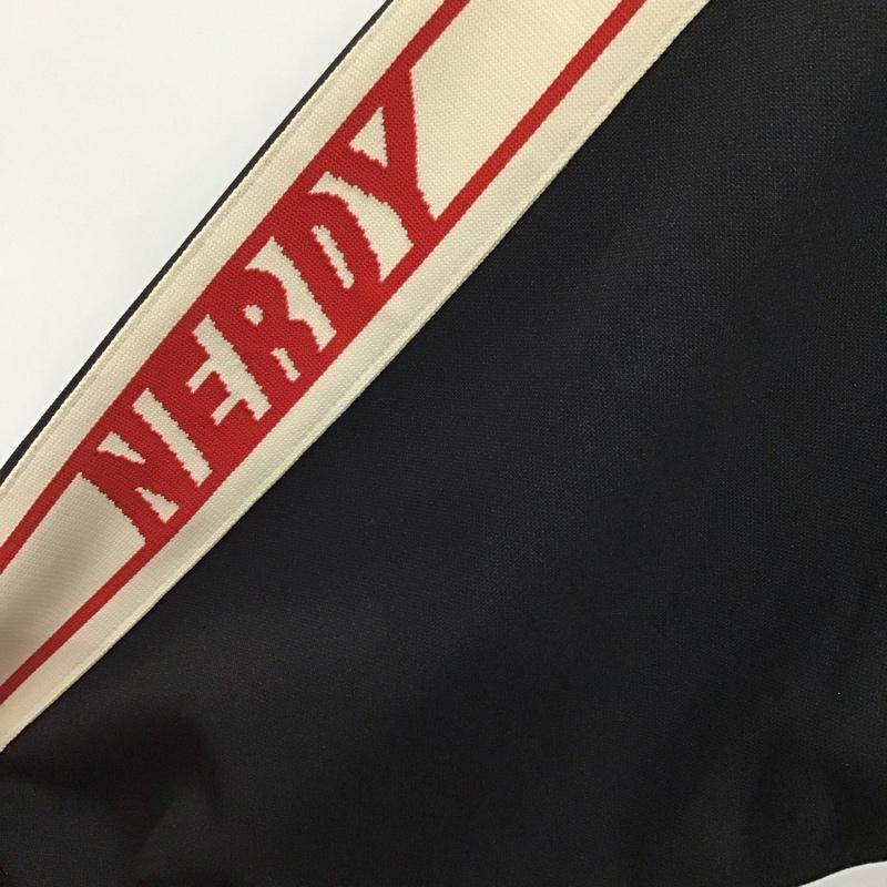 ノルディ NERDY ジャケット、上着 ジャンパー、ブルゾン ジップアップジャケット アウター スタンドネック L ロゴ、文字 黒 / ブラック / black メンズ USED 古着 中古 10159651