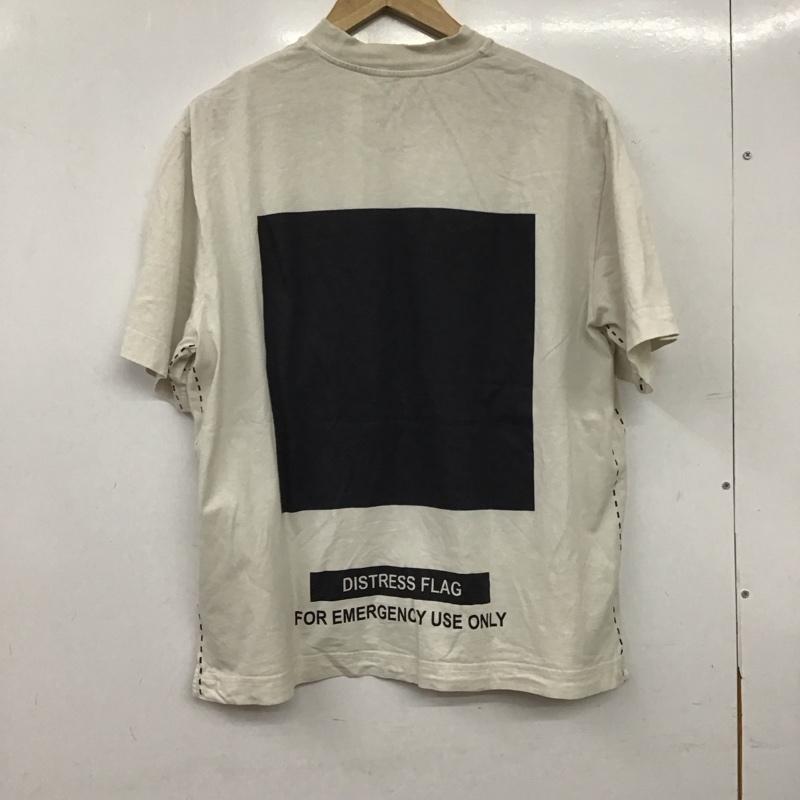 モンクレール MONCLER Tシャツ 半袖 半袖カットソー プリントTシャツ クルーネックカットソー 5 プリント アイボリー / アイボリー / メンズ USED 古着 中古 10159652