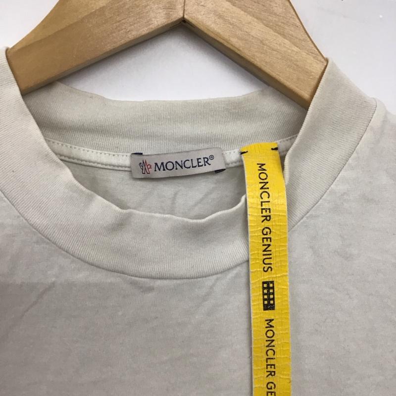 モンクレール MONCLER Tシャツ 半袖 半袖カットソー プリントTシャツ クルーネックカットソー 5 プリント アイボリー / アイボリー / メンズ USED 古着 中古 10159652