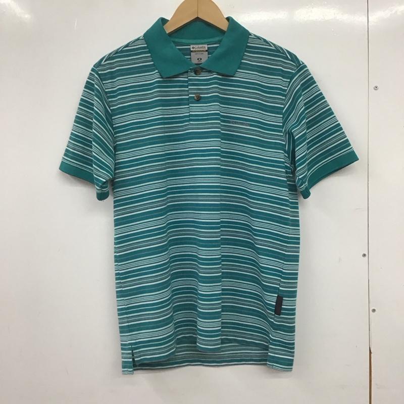 コロンビア Columbia ポロシャツ 半袖 半袖ポロシャツ カラーシャツ 半袖カットソー M ボーダー柄 マルチカラー / マルチカラー / multicolor メンズ USED 古着 中古 10159653