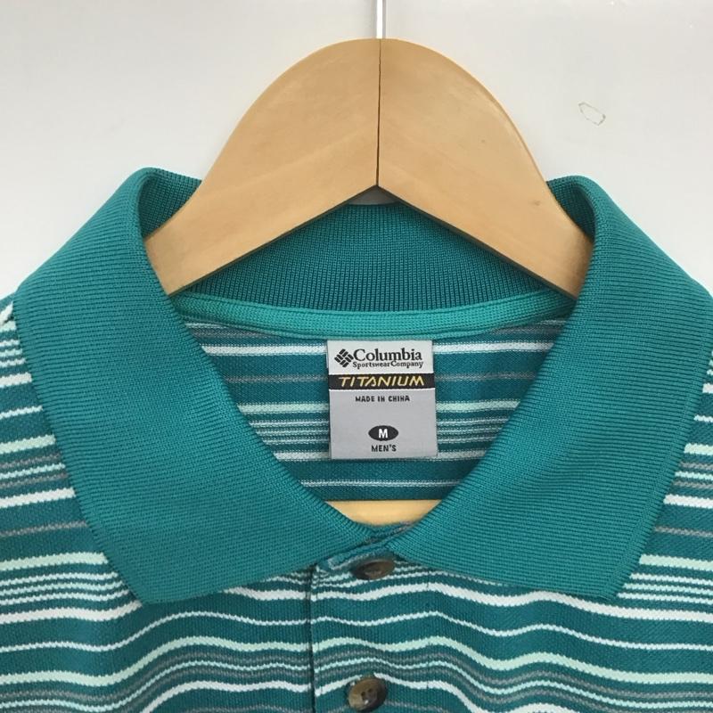 コロンビア Columbia ポロシャツ 半袖 半袖ポロシャツ カラーシャツ 半袖カットソー M ボーダー柄 マルチカラー / マルチカラー / multicolor メンズ USED 古着 中古 10159653