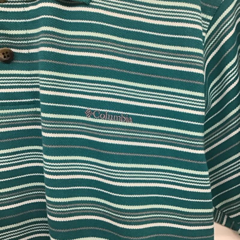コロンビア Columbia ポロシャツ 半袖 半袖ポロシャツ カラーシャツ 半袖カットソー M ボーダー柄 マルチカラー / マルチカラー / multicolor メンズ USED 古着 中古 10159653