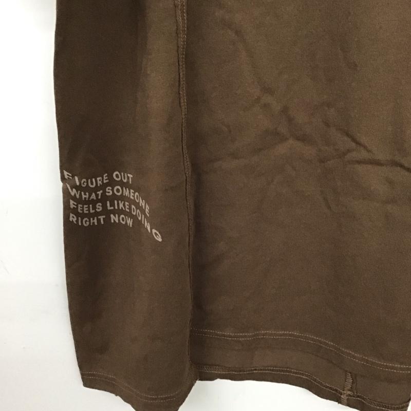 レプシィム LEPSIM Tシャツ 半袖 半袖カットソー プリントTシャツ クルーネックカットソー M ロゴ、文字 茶 / ブラウン / brown レディース USED 古着 中古 10159657