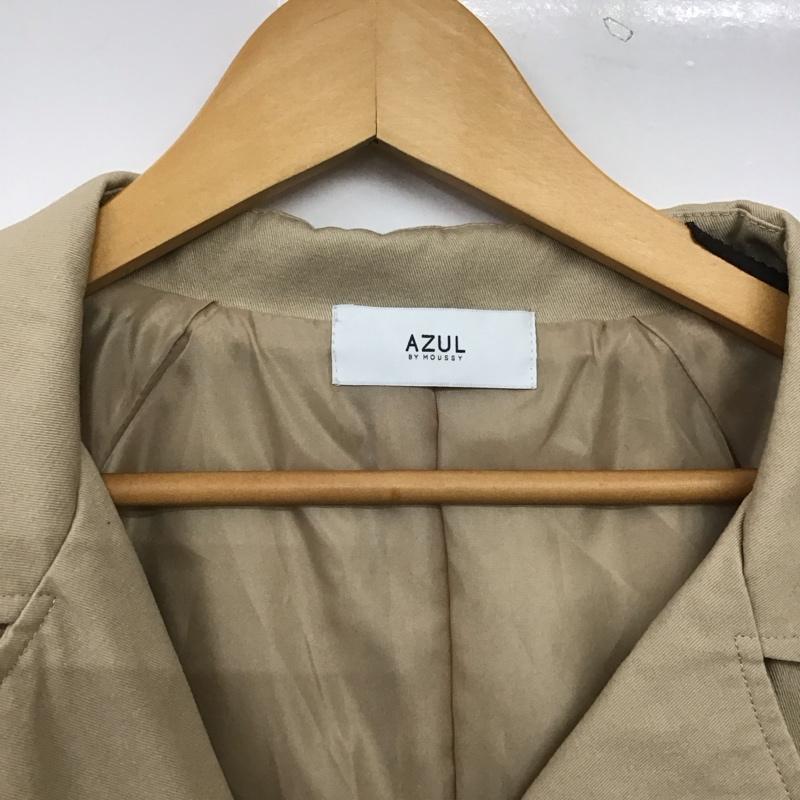アズールバイマウジー AZUL BY MOUSSY コート コート一般 250bsa30-364c 綿ツイルオーバーサイズトレンチコート FREE 無地 ベージュ / ベージュ / beige レディース USED 古着 中古 10159658