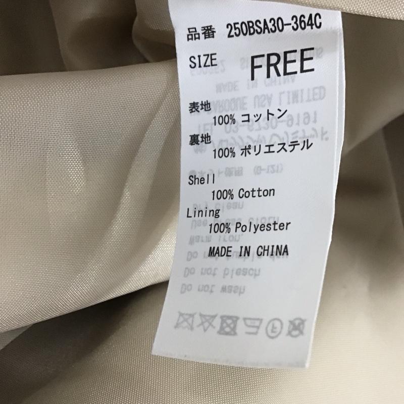 アズールバイマウジー AZUL BY MOUSSY コート コート一般 250bsa30-364c 綿ツイルオーバーサイズトレンチコート FREE 無地 ベージュ / ベージュ / beige レディース USED 古着 中古 10159658