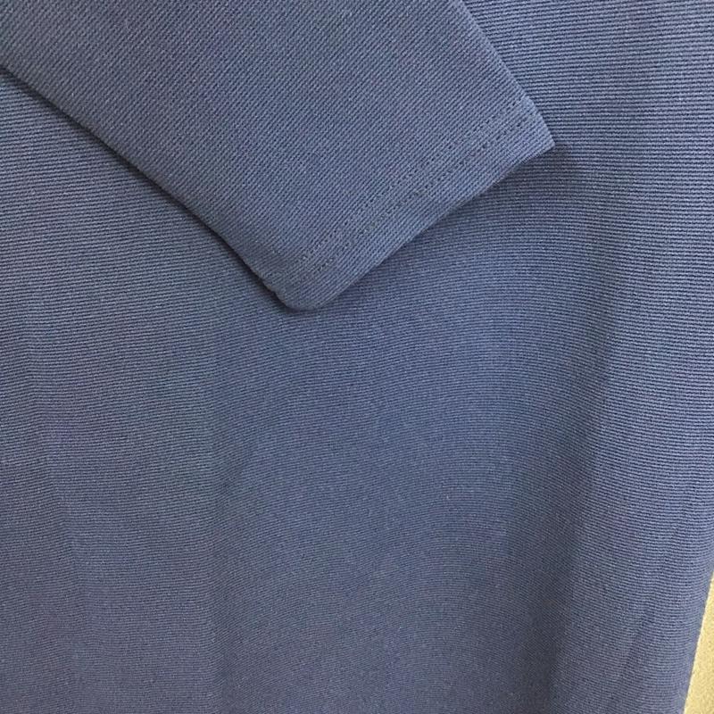 チャオパニック CIAOPANIC ワンピース ロングスカート 長袖ロングワンピース フレアスカート FREE プリント 紺 / ネイビー / navy X 灰 / グレー / gray レディース USED 古着 中古 10159659