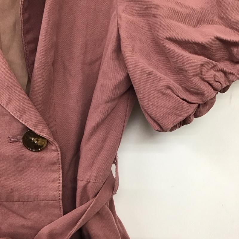 PUNYUS PUNYUS ワンピース ミニスカート 半袖ミニワンピース パフスリーブ M 無地 桃 / ピンク / pink レディース USED 古着 中古 10159661