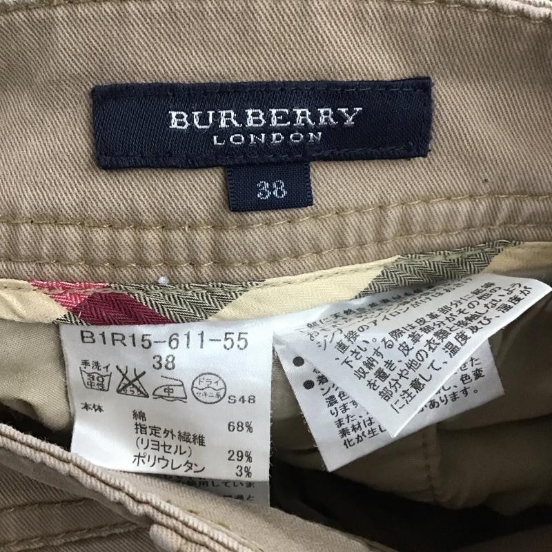 バーバリー BURBERRY パンツ デニム、ジーンズ スリムパンツ ストレッチパンツ カジュアルパンツ 38インチ ロゴ、文字 ベージュ / ベージュ / beige レディース USED 古着 中古 10159663
