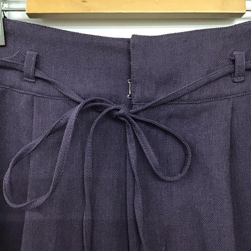 インデックス index パンツ スラックス スラックスパンツ ワイドパンツ センタータックパンツ M 無地 紫 / パープル / purple レディース USED 古着 中古 10159668