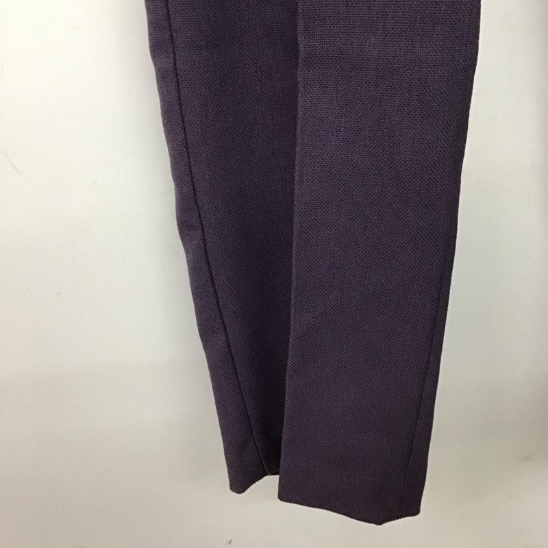 インデックス index パンツ スラックス スラックスパンツ ワイドパンツ センタータックパンツ M 無地 紫 / パープル / purple レディース USED 古着 中古 10159668
