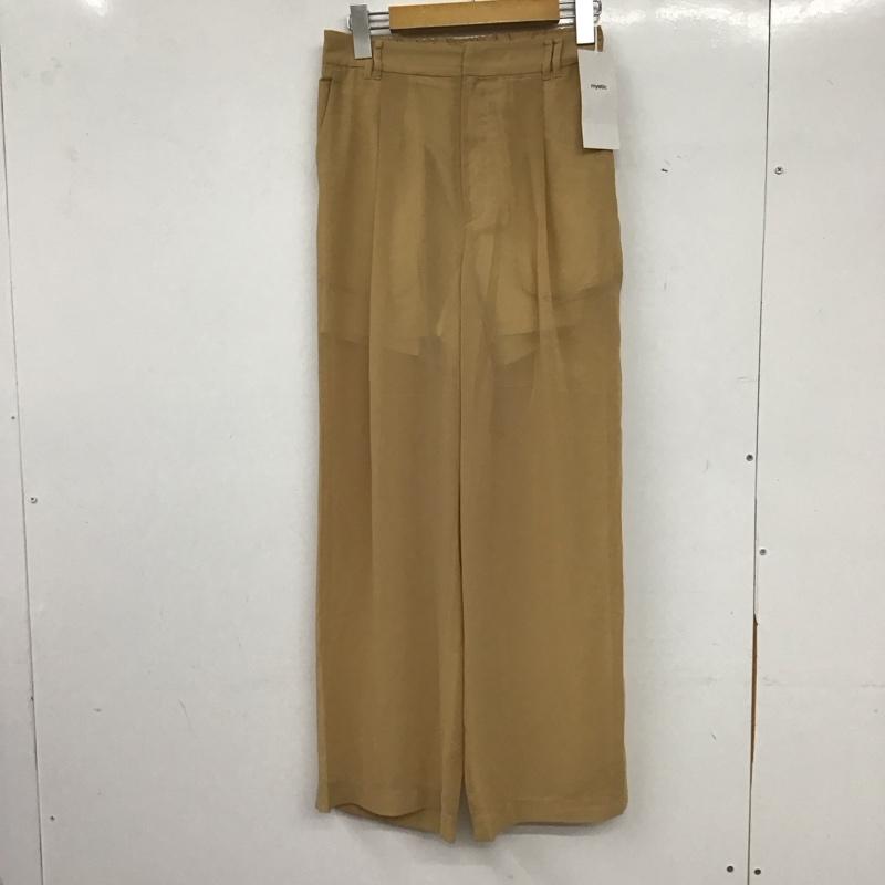 ミスティック mystic パンツ スラックス ワイドパンツ カジュアルパンツ ワークパンツ FREE 無地 ベージュ / ベージュ / beige レディース USED 古着 中古 10159669