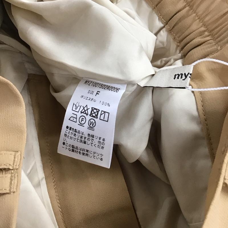 ミスティック mystic パンツ スラックス ワイドパンツ カジュアルパンツ ワークパンツ FREE 無地 ベージュ / ベージュ / beige レディース USED 古着 中古 10159669