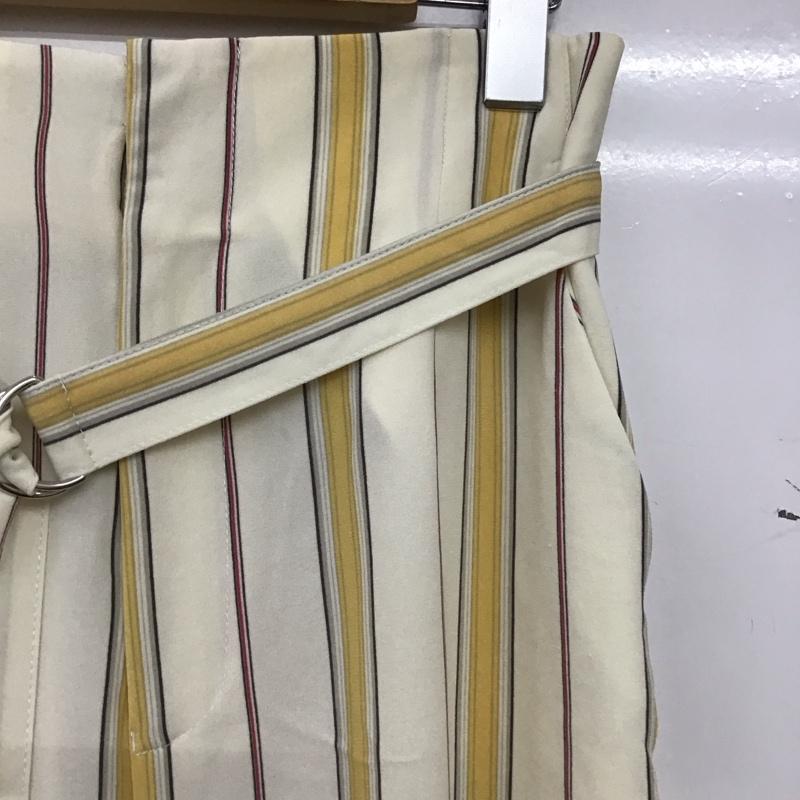 ロペピクニック ROPE  PICNIC パンツ ワークパンツ、ペインターパンツ ワークパンツ ワイドパンツ カジュアルパンツ 38インチ ストライプ マルチカラー / マルチカラー / multicolor レディース USED 古着 中古 10159670