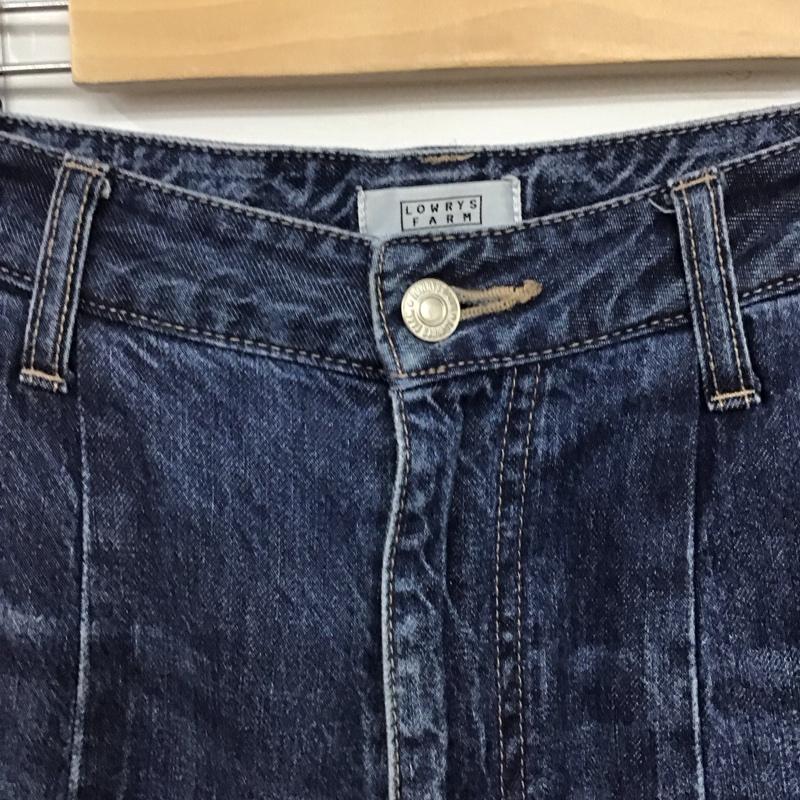 ローリーズファーム LOWRYS FARM パンツ デニム、ジーンズ デニムパンツ スリムパンツ カジュアルパンツ S 無地 インディゴ / インディゴ / Indigo レディース USED 古着 中古 10159671
