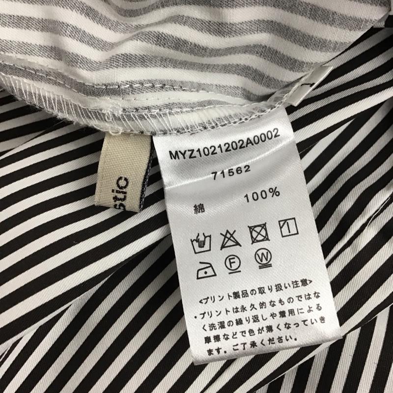 ミスティック mystic パンツ ワークパンツ、ペインターパンツ ワークパンツ ワイドパンツ カジュアルパンツ 1 ストライプ 白 / ホワイト / white X 黒 / ブラック / black レディース USED 古着 中古 10159672