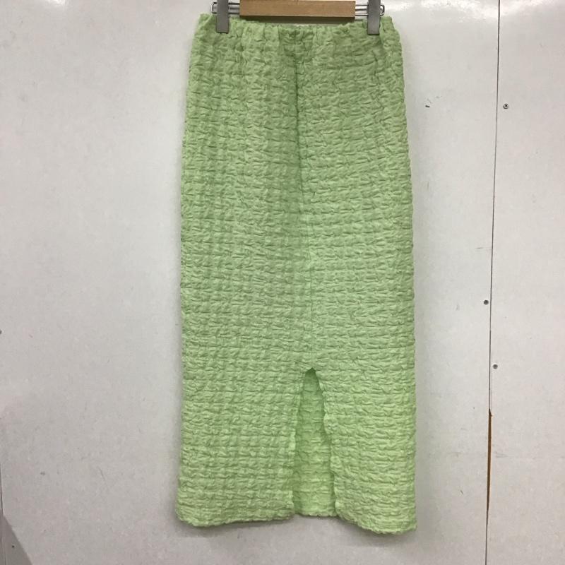 ローリーズファーム LOWRYS FARM スカート ロングスカート ロングスカート タイトスカート バックスリット FREE 無地 薄緑 / ライトグリーン / レディース USED 古着 中古 10159673