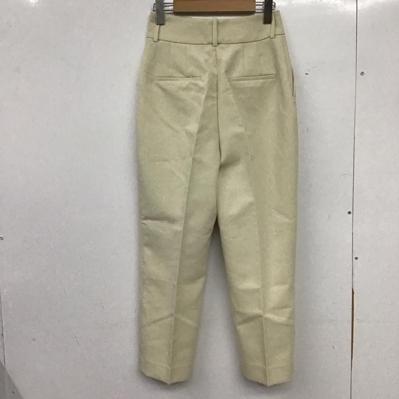 ザラ ZARA パンツ スラックス ワイドパンツ スラックス XS 無地 アイボリー / アイボリー / レディース USED 古着 中古 10159674