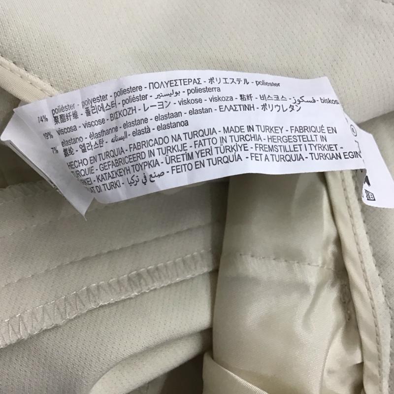 ザラ ZARA パンツ スラックス ワイドパンツ スラックス XS 無地 アイボリー / アイボリー / レディース USED 古着 中古 10159674
