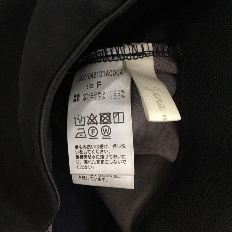 ジェナエスパスメルヴェイユ jena espace merveilleux スカート ロングスカート タイトスカート ひざ丈 カジュアルスカート FREE 無地 黒 / ブラック / black レディース USED 古着 中古 10159676